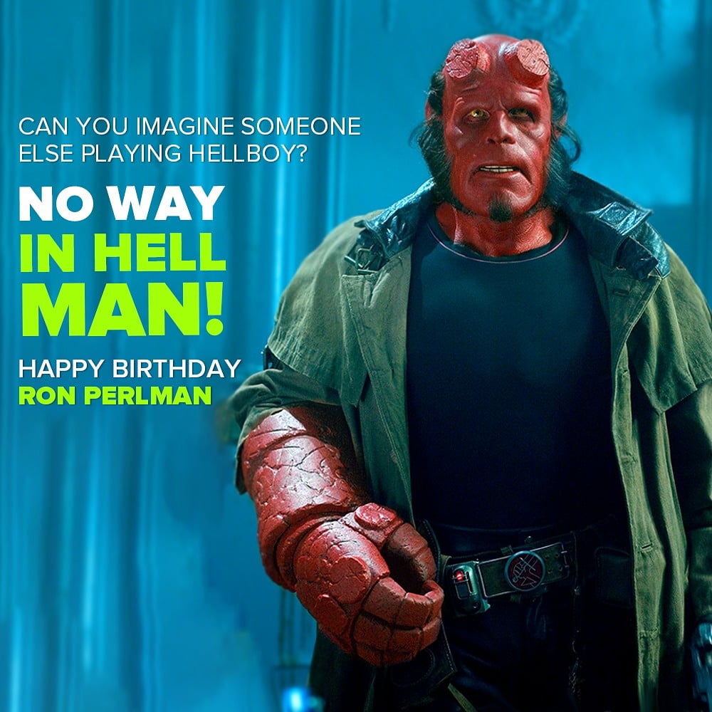 Happy birthday to the iconic actor behind the red façade- Mr. Ron Perlman! 