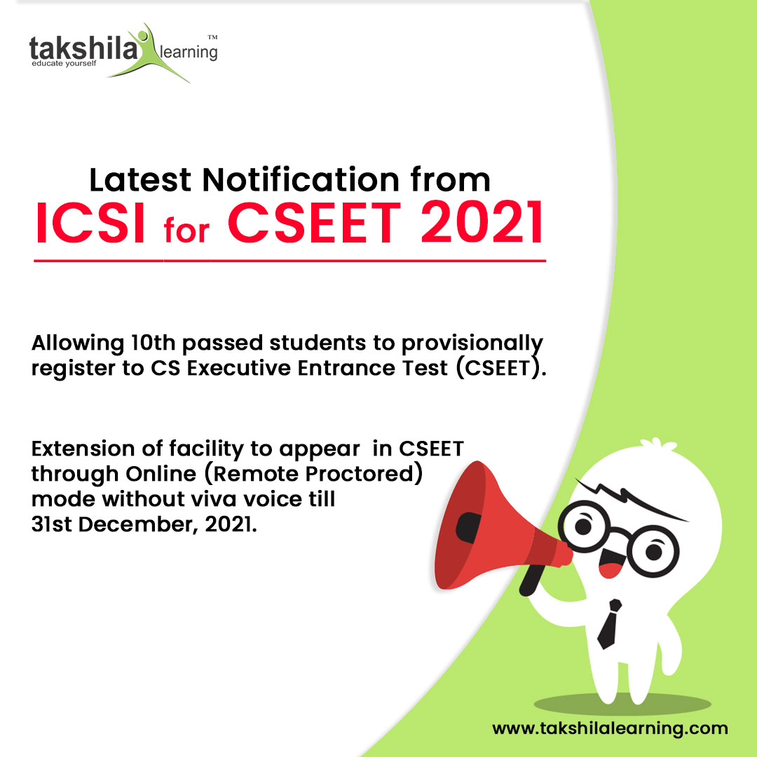 TakshilaLearn's tweet image. Latest Update from ICSI for CSEET 2021

#cseet #cseetexam #cseetstudents  #latestupdatesicsi #icsi #icsistudents #takshilalearning #onlinelearningplatform #educateyourself #icsinotification