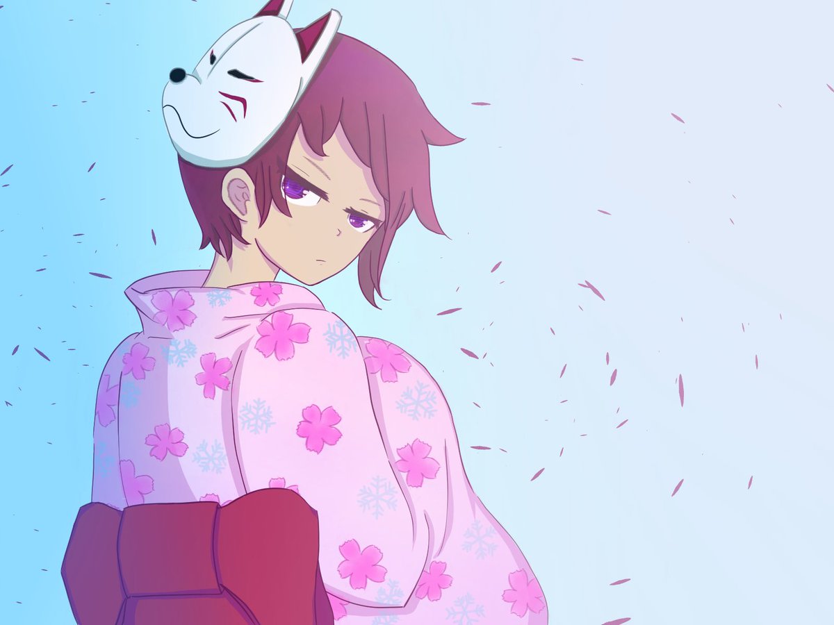 光姫 みつき さんに応援イラストを作成しました 着物 描いてみましたf おなべやんのイラスト 光姫 みつき さんに応援イラストを作成しました 着物 描いてみましたf おなべやんのイラスト