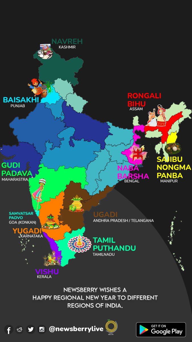 Wishing a happy regional new year to the different regions of India. Let's pledge to save the #diversity by being celebrating safe and #COVID free #India . May you get all prosperity and health. #Ugadi #baisakhi2021 #yugadi2021