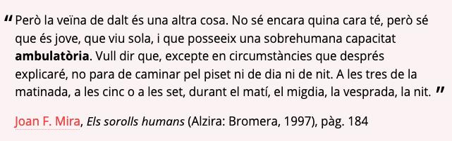 ambulatori -òria  adj 
Que es refereix al caminar, que té la facultat de caminar.
La dèria ambulatòria de l’escola peripatètica.
Un animal ambulatori.
rodamots.cat/ambulatori-ori…