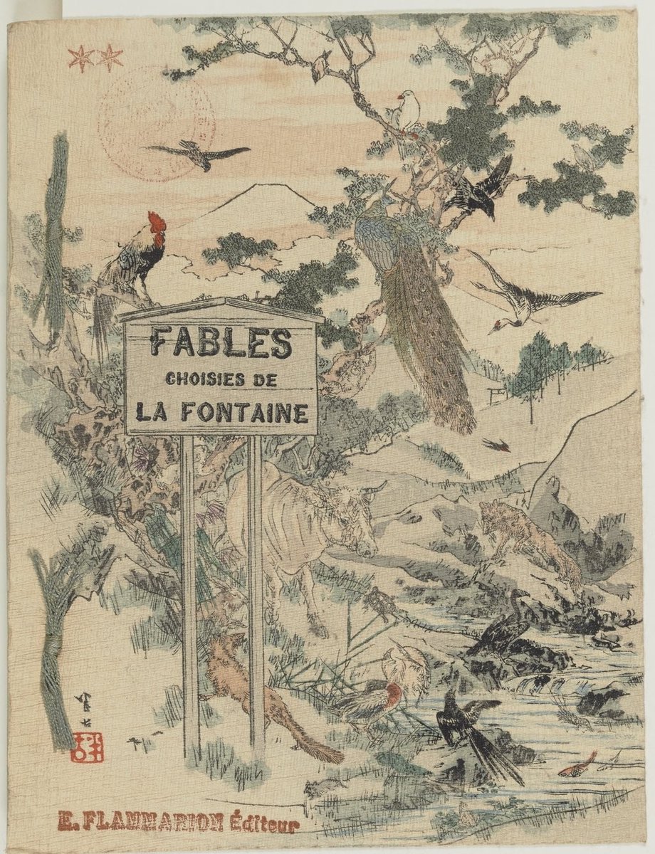 HistoireOdyssee's tweet photo. Jean de La Fontaine nous quittait le 13 avril 1695. 

Mais ses fables sont toujours à portée de main. Voici une édition originale du XIXe siècle illustrée, nous dit-on, par un groupe des meilleurs artistes de Tokyo.

Disponible sur @GallicaBnF : https://t.co/hfTCDLrf30 https://t.co/VrvoPGzPZF