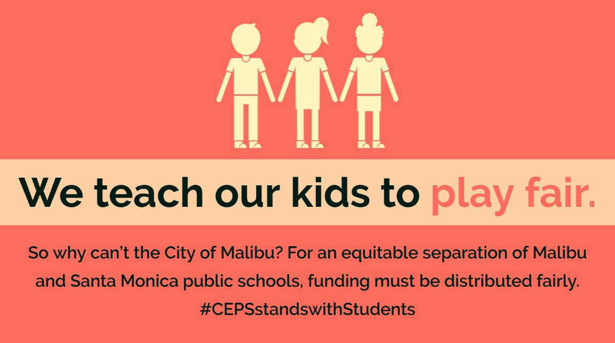 Santa Monica students deserve a 21st century education. Malibu's current proposal to leave SMMUSD will shrink vital programs in SM schools. CEPS joins Superintendent Drati in opposing the Malibu plan. Speak out on April 17th at 9:30. Find out how: linktr.ee/CEPSsm
