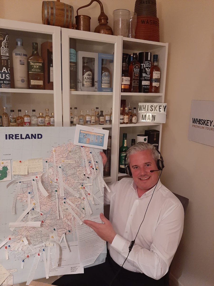 ‘You’re Gonna Need A Bigger Map!’ With our ever-increasing count of #Irishwhiskey distilleries here in Ireland, we have planned lots of exciting new whiskey trails for #WhenWeTravelAgain .  I look forward to presenting them this week at #Meitheal2021 !🥃🇮🇪