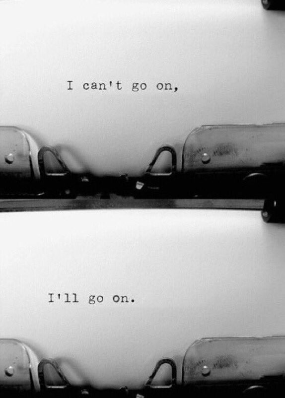 🖤 SAMUEL BECKETT Born on this day, in 1906 'I can't go on, I'll go on'. ~ from “The Unnamable” (1953) thanks to @hipst_eria