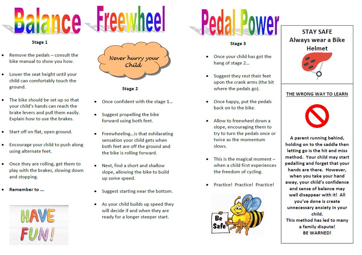 Children usually learn to ride a bike between the ages of 3 and 8. Bike riding is a complex occupation that requires good balance, motor planning and coordination. Here is a fantastic resource from our OT colleagues in Lanarkshire on how to learn to ride your bike in 3 stages! 🚴