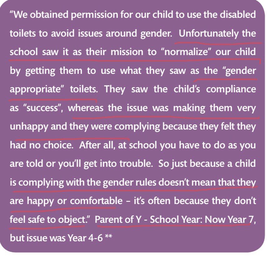 The above one is in collaboration with the police so is keen on the hate crime angle. It does, however, include one quote which shows how indoctrinated school staff can make things worse when parents try to respect girls boundaries and protect their kids from backlash/harm