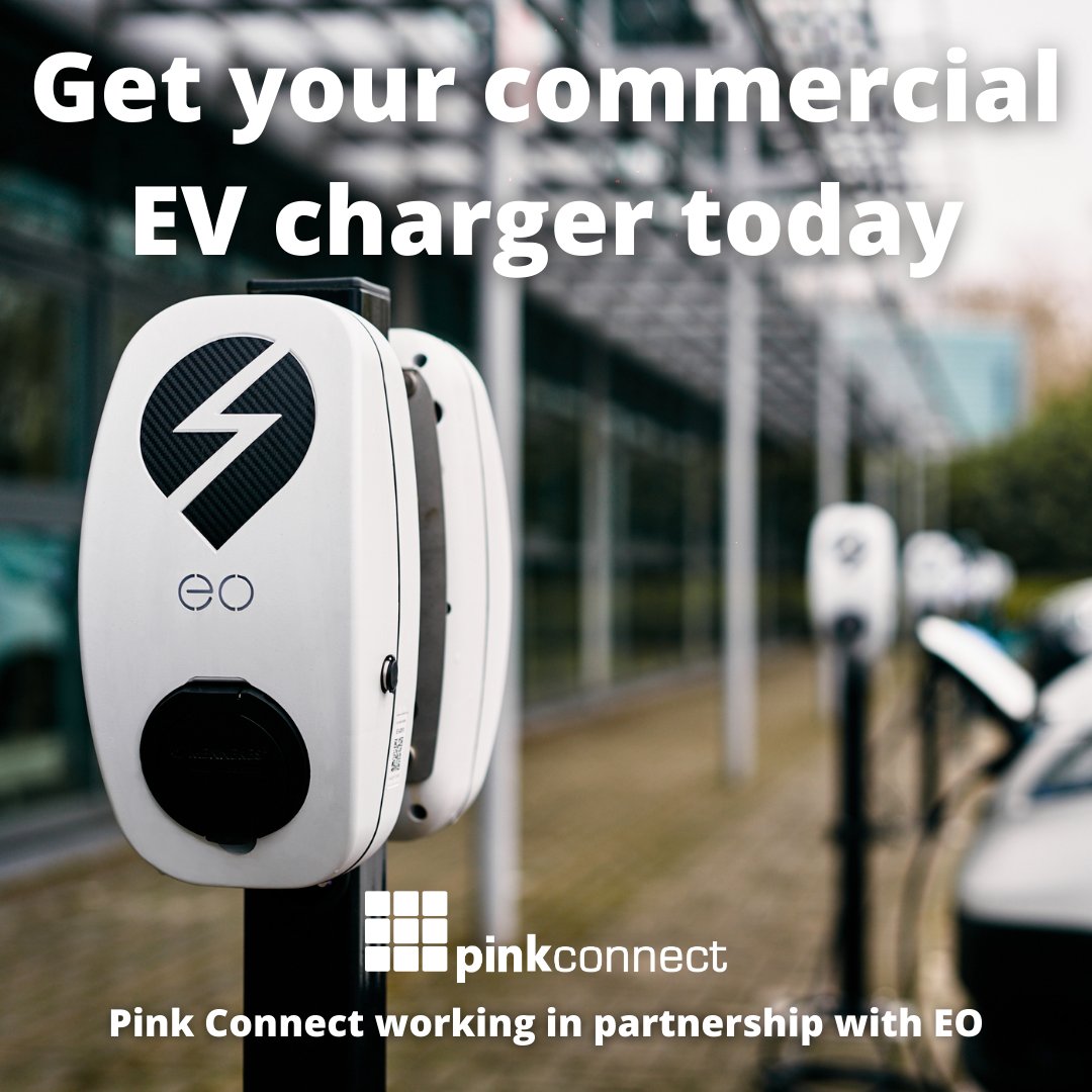 PinkConnect's tweet photo. Does your fleet require on premises EV chargers? Speak to our specialised team to request a survey and a quote! 0345 450 9393 #sme #business #electricvehicle #evcharger #ev #electric #install #commercial #fleet #ecars #evans #pinkconnect https://t.co/0GooSucKRu