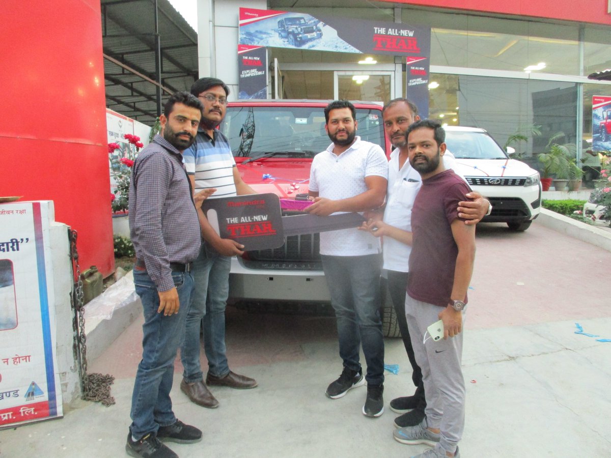PremierPvt's tweet photo. Heartiest CONGRATULATIONS! 
To MR. RANJAN CHOPRA  for Purchasing New #MAHINDRA # NEW THAR#.
WELCOME to our # DEHRADUN PREMIER MOTORS family. https://t.co/qZaT1J6mj8