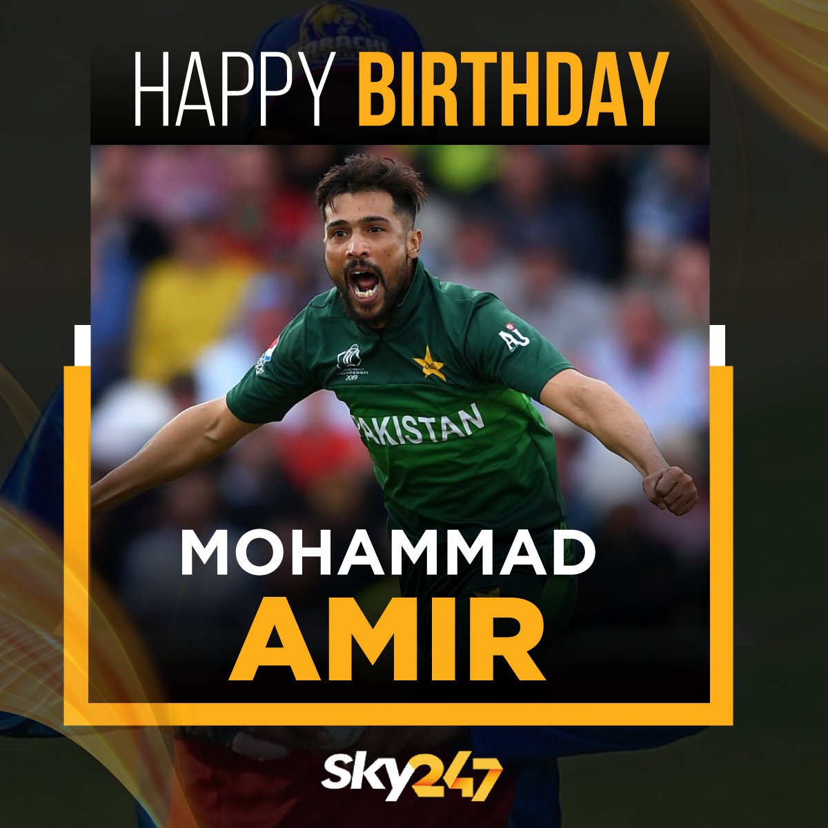 Wishing former Pakistan cricketer Mohammad Amir a very happy birthday.    