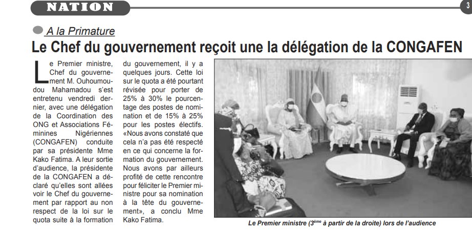 #TeraWoyborey 
Elles se déplacent pour aller voir le PM sur le quota mais ne disent rien lorsque des femmes et une fillette de 11 ans sont agressées sexuellement sous la menace d'arme et devant le conjoint. 
Que défendez-vous ?