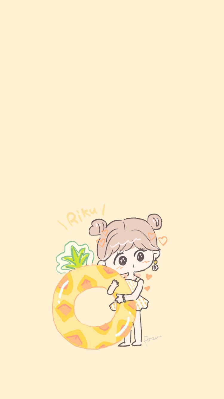 Ponzu リクちゃんのおだんごと水着かわいいな リクちゃんの毛質ってなんかふわふわしてない Niziu Niziufanart Riku Iam メイクキープミスト イラスト T Co Vtnbyytytn Twitter