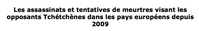 Sur le danger encouru par les réfugiés tchétchènes, ou ceux conservant la qualité de réfugié, en cas de retour dans leur pays d& #39;origine, les services de la Direction / Information / Documentation / Recherches de l& #39;OPFRA ont publié une note du 30 mai 2020 ne laissant aucun doute.