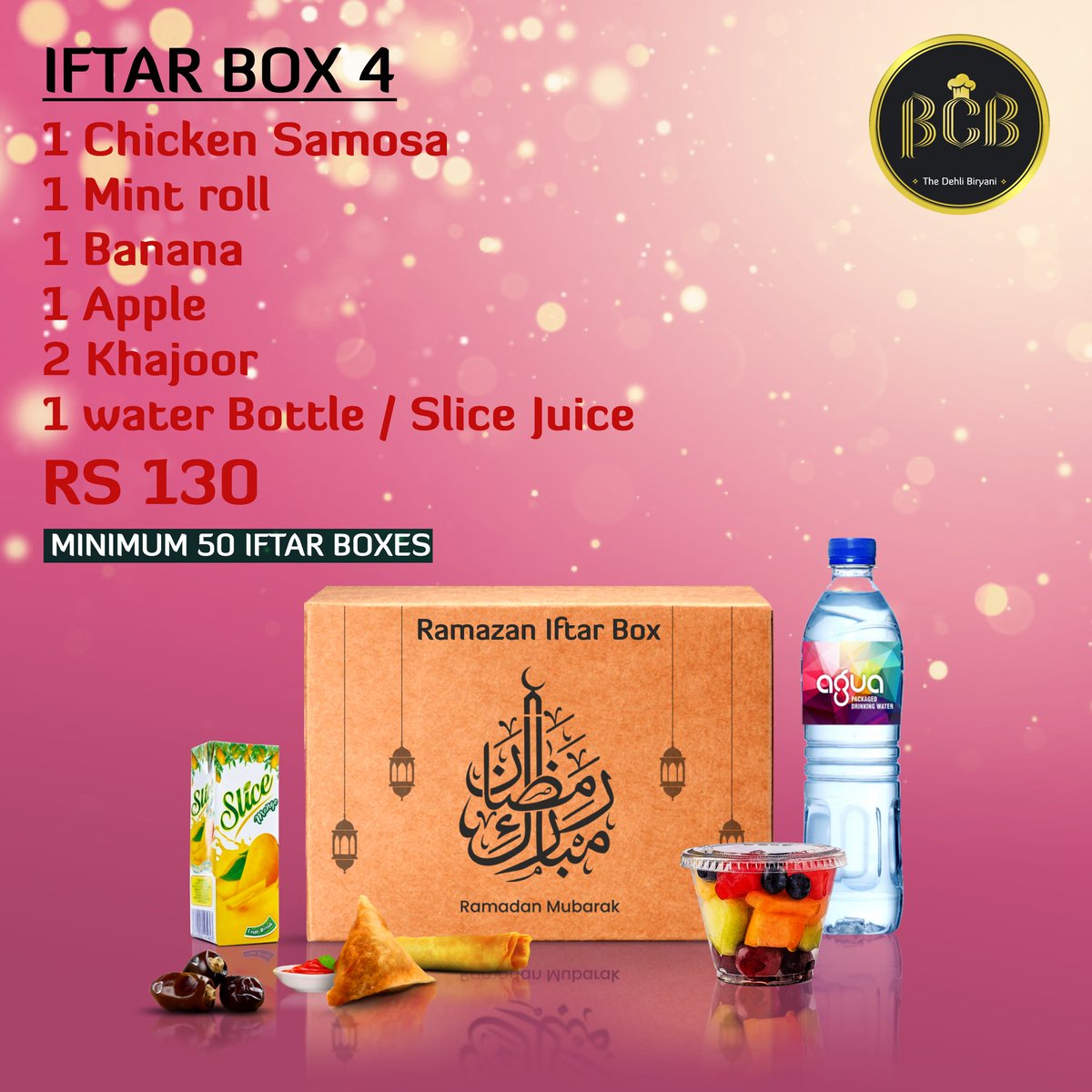 bcb_biryani's tweet photo. Alhumdulillah the holy month of Ramazan is going to start soon, so bcb introducing ramazan iftar packages. whether its your family gathering or iftar distribution, we have got you covered in every way

For booking &amp; details Call or Whatsapp : 03181992338 https://t.co/Yf0Jrxis3V