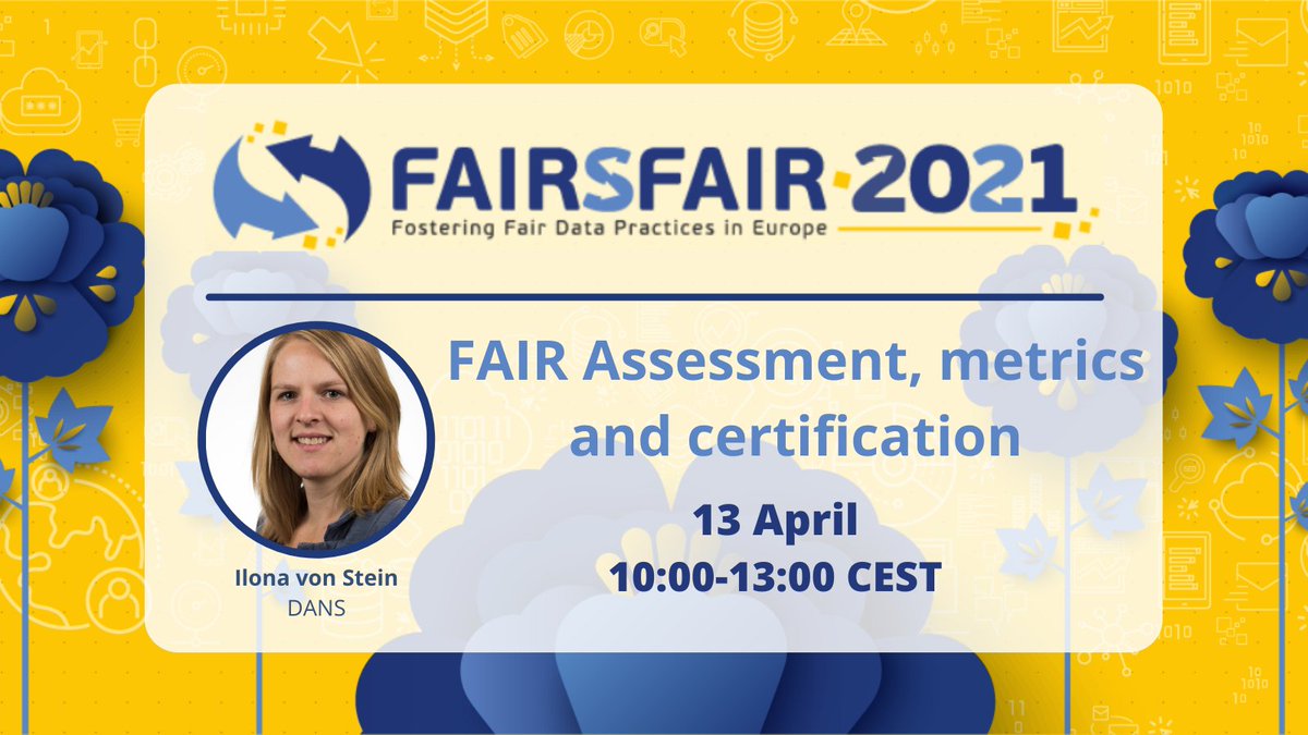 FAIRsFAIR_EU's tweet image. 📢Ilona von Stein explains how the Fair ecosystem works, focusing on #dataobjects with the #FAIR F-UJI Tool for automated #FAIRData Assessment, #repositories #researchsoftware and #dataservices!
Join us! bit.ly/3dbL5iV