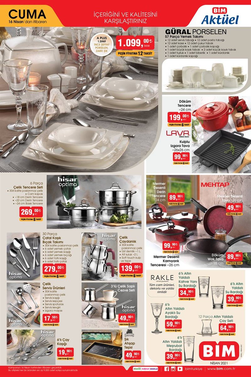 BİM 16 NİSAN CUMA AKTÜEL ÜRÜNLER

DEVAMI İNSTAGRAM SAYFAMIZDA

#sahur 
#VakalarınArtmasınınSorumlusu 
#SorumlusuBizDeğiliz  #salı 
#HAYIRLIRAMAZANLAR 
#MilletDeğilZilletAç 
#SavcıBülbülİstifa 
#pazarcıktecavüzedurde 
#enufakbirsorumluluğumyoktur 
#drkemalgünelyalnızdeğildir