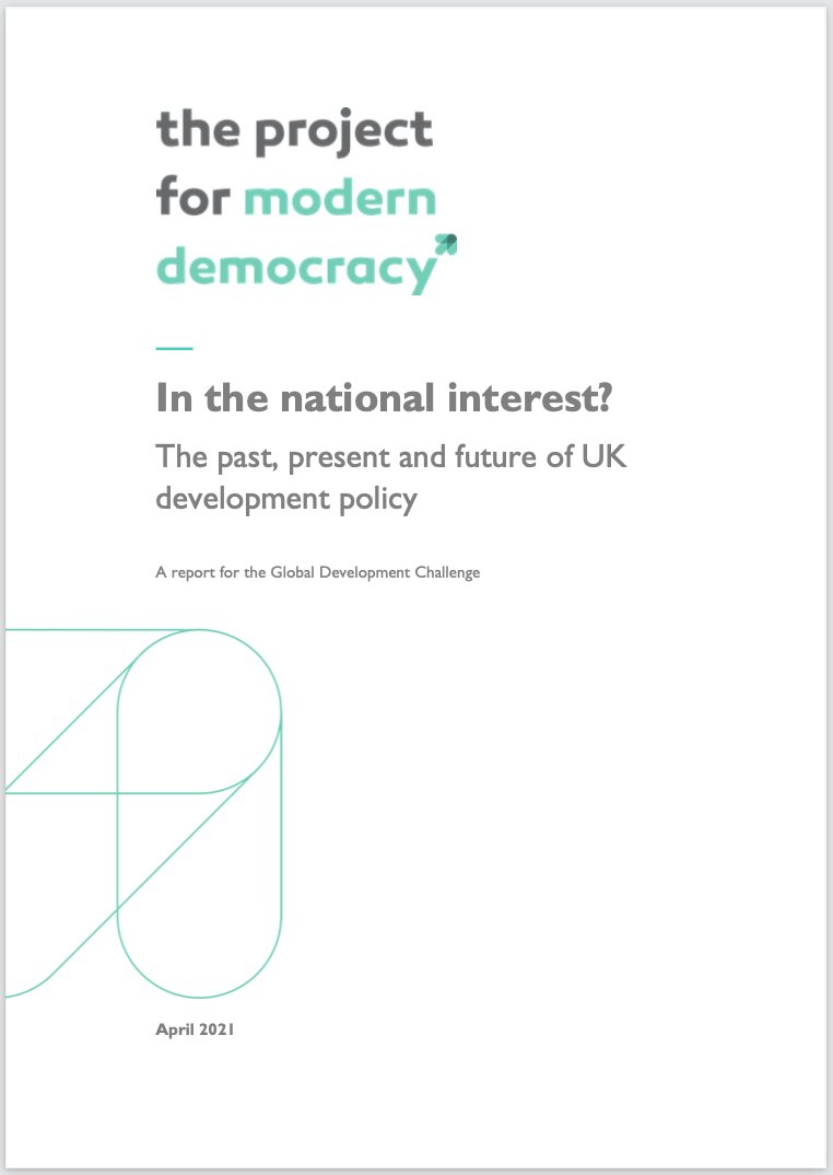 📄 NEW TODAY: Our report 'In the national interest? The past, present and future of UK development policy', finds the UK is endangering the Global Britain strategy by deprioritising development. Read the full report and our recommendations here 👉 p4md.org/global-develop…