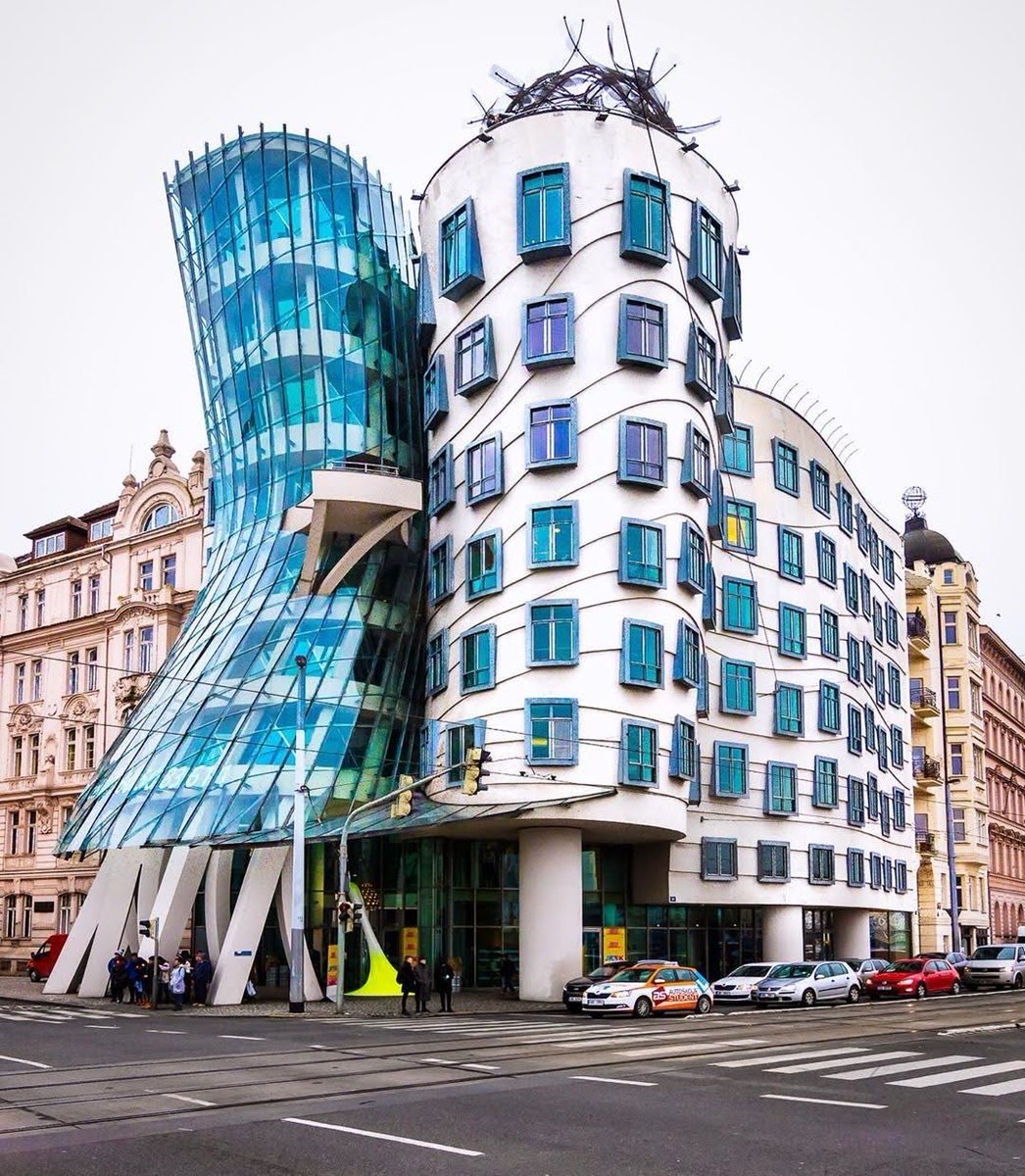 📍 Dancing House, Prague 🇨🇿

#Dancinghouse (Tančící dům) is set in a fine location by the Vltava River in #Prague. Its design is unique, and especially striking in the city centre because it is a modern building surrounded by historic architecture.

📸: swedishnomad [IG]