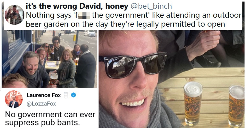 ThePoke's tweet photo. Laurence Fox ended up on the wrong end of the ‘bants’ for his cringeworthy celebration.
https://t.co/NXPEWZjUqi https://t.co/HC7EfYh6OS