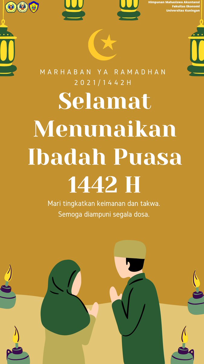 Keluarga besar Himpunan Mahasiswa Akuntansi Fakultas Ekonomi Universitas Kuningan mengucapkan Selamat Menunaikan Ibadah Puasa 1442 H 
#Ramadhan #Ramadan2021