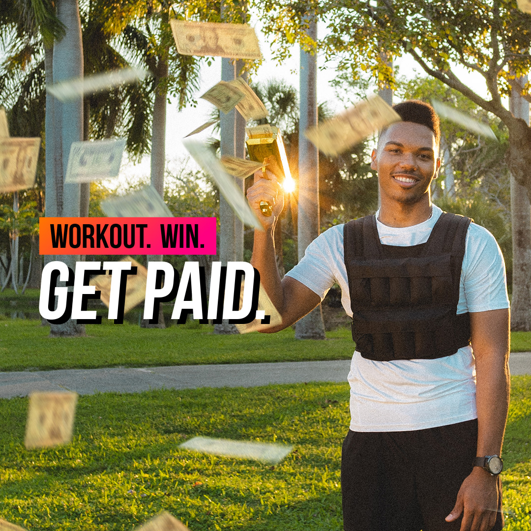 PaidWorkout's tweet photo. You’re already feeling yourself when you workout. Imagine how you’d feel when you’re getting paid for it. #PWHustler #PaidWorkout https://t.co/uLHYytGP4t