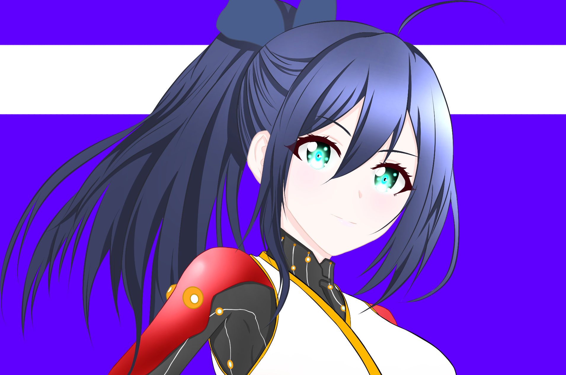 かわうその里 イラスト 美少女イラスト ポニーテイル 瞳キラキラ 可愛い女の子イラスト Sf 弓 ボディースーツ T Co Jbucvjyld5 Twitter