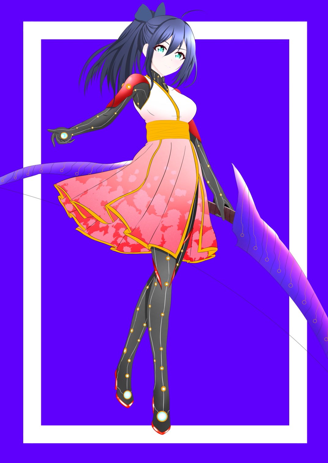 かわうその里 イラスト 美少女イラスト ポニーテイル 瞳キラキラ 可愛い女の子イラスト Sf 弓 ボディースーツ T Co Jbucvjyld5 Twitter