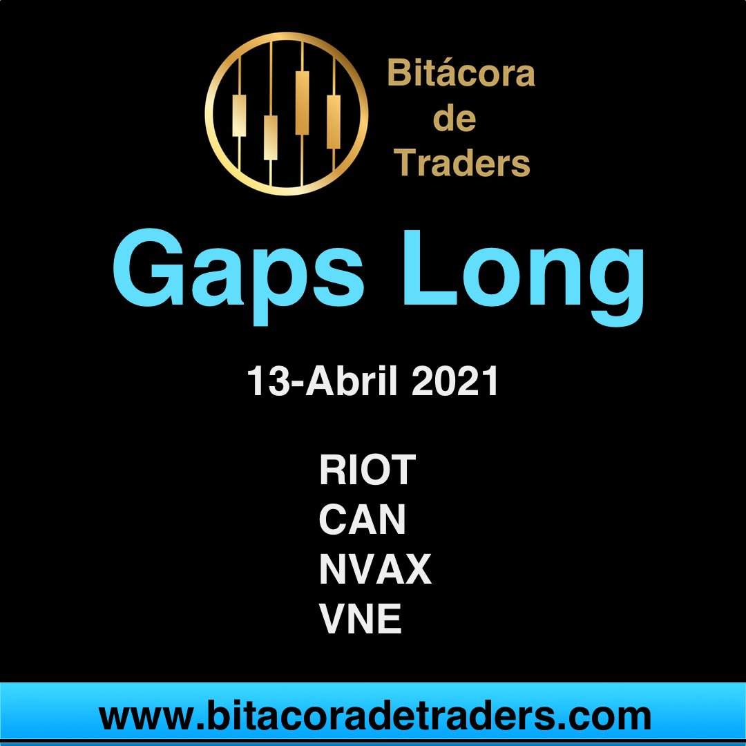 FormulaBullish's tweet image. Gaps for April 13th 2021 #tradingjournal #bitacoradetrading #bitacoradetraders #bitacorabursatil #asktraders  #stockmarket #stockmarkets #stocktrade #stocktraders #stocktrading  #tradingscorecard #plandetrading #tradingplan #scalpertraders #tradingsignals #señalesdetrading