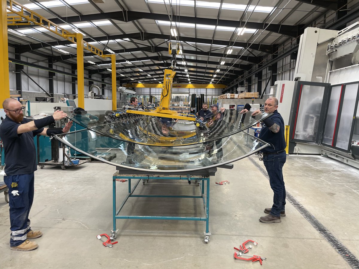 These bends are 5 metres x 2.6 metres. At Specialist Glass we love a challenge.  #curvedglass