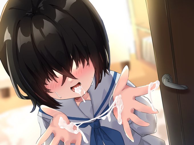 [R-18] 何でもしてくれるメカクレちゃんがいたら #オリジナル #ロリ #メカクレ #ぶっかけ #セーラー服 https://t.co/pd63EtMEZ3 