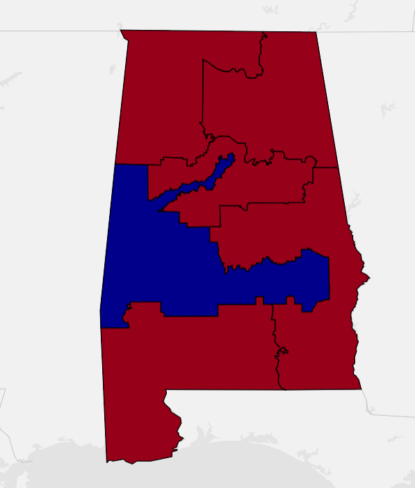 Alabama: Legal, but on HR.1, Dems should have an second seat.Arizona: Illegal. Splits Native reservations, unnecessarily ugly and I would bet that it's not VRA compliant too (having only 1 Hispanic maj seat)Arkansas: Same as AL.California: Unnecessarily ugly (See next tweet)