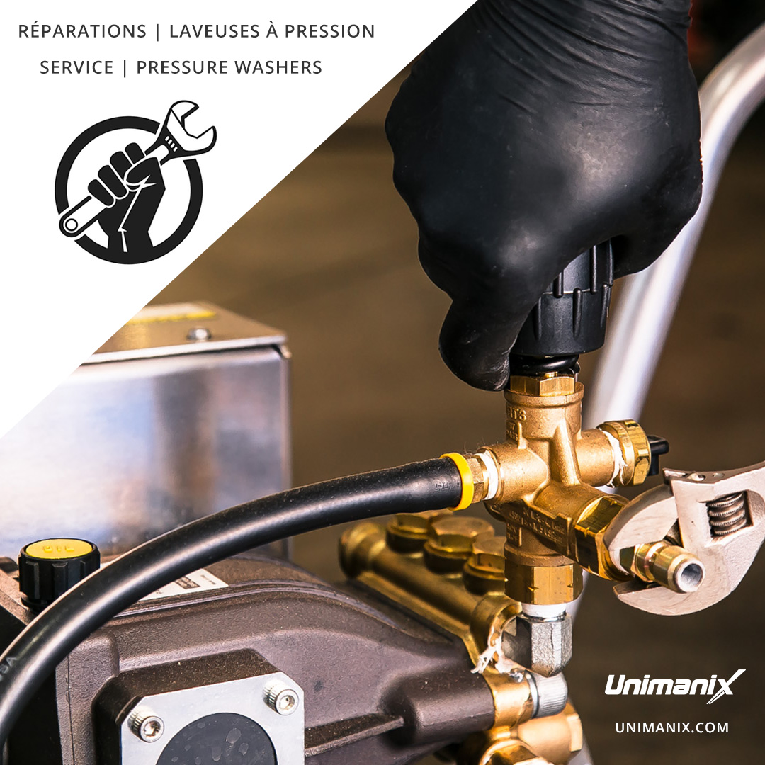 Is your pressure washer broken? We offer on-site repair services for all brands. One call and we'll be there! 

unimanix.com | 1 800 563-5570

#pressurewashers #allbrands #repairs #reparation #laveusesapression