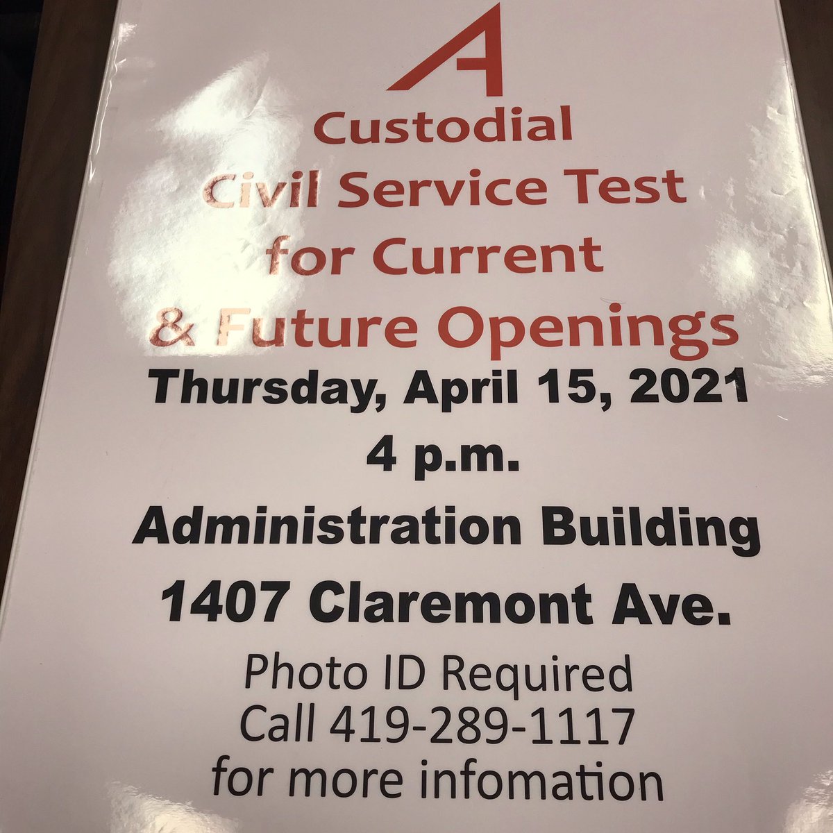We have a custodial maintenance opening, come join our team!
#weareashlandarrows