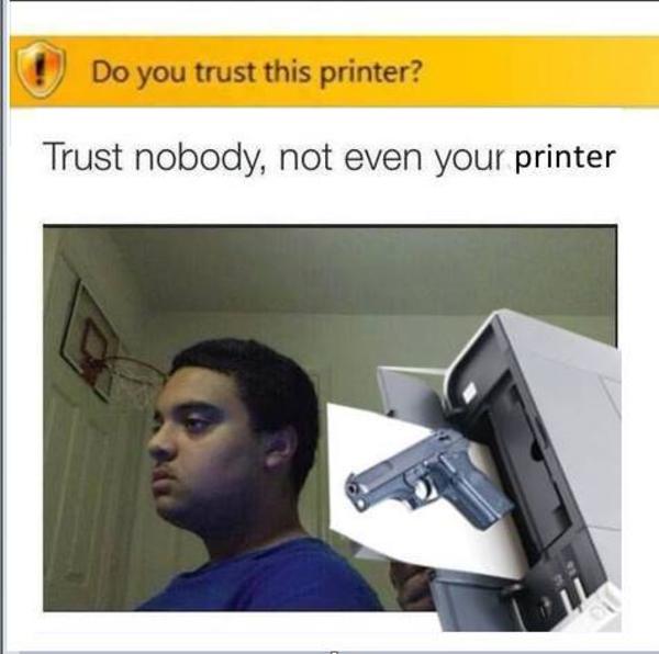 Did you know your printer can store data too? (I know!)

You can trust us to data sanitise every item we collect, including printers!

#TrustUs