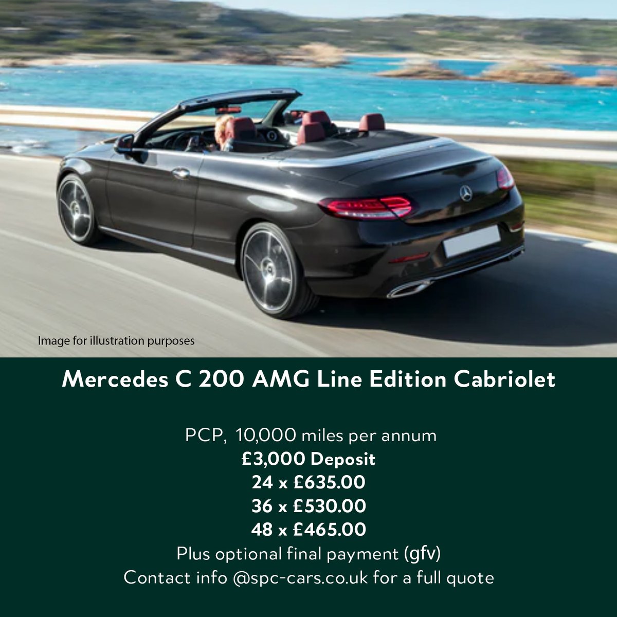 Get ready for the sunshine
The C Cab is a great car to drive, loads of fun
Contact info@spc-cars.co.uk to discuss and reserve yours in time for summer.
https://t.co/Si9BqLwxKM
#mercedes #cclass #convertible #cabriolet #amg #sunshine #newcardeals #pfa #efl #spccars https://t.co/RcXBH6NN7o