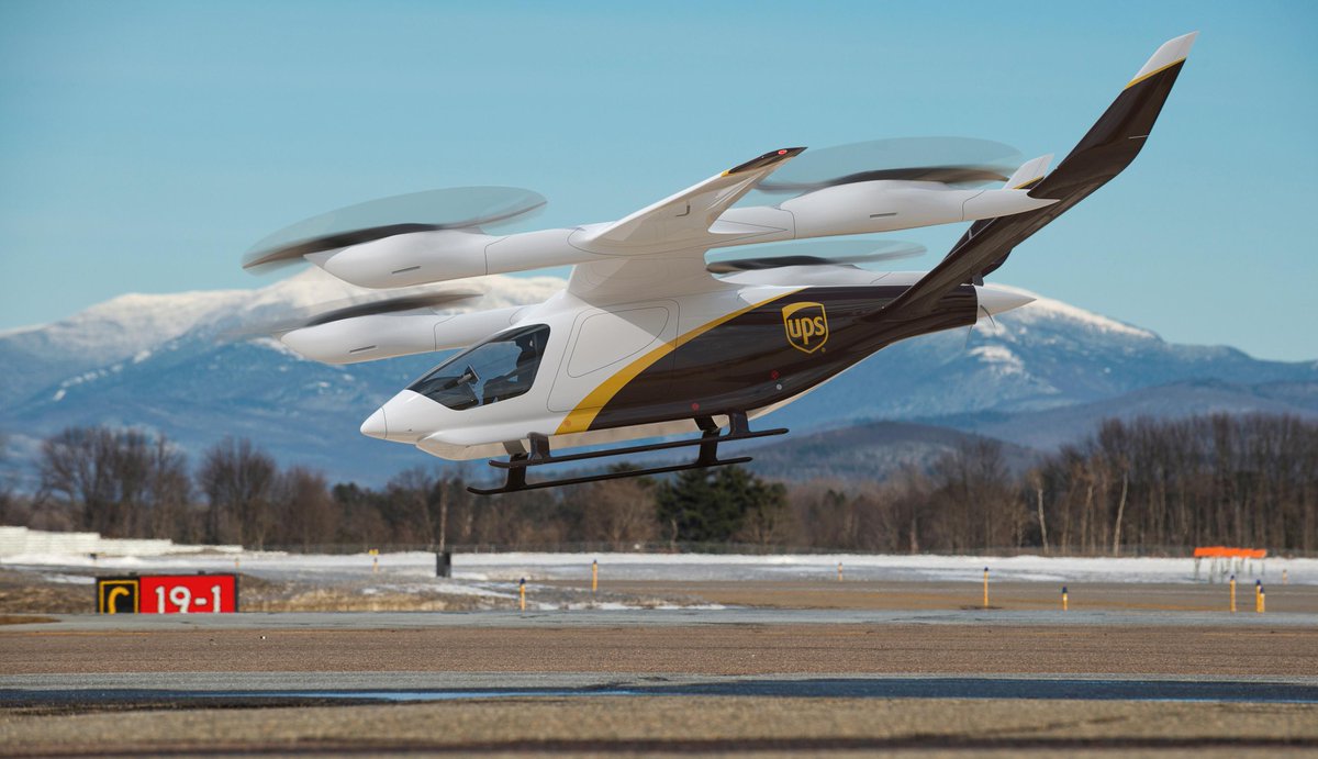 leania_co's tweet photo. UPS is upgrading to the skies with new electric cargo copters to increase deliveries with less time for customers to wait. With new technology available, will other delivery services take to the skies? Read more about the upgrade at UPS here. https://t.co/3VMWaziUnX #intelligence https://t.co/4IWejpkOiU