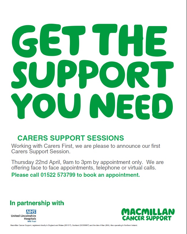 ULHT Macmillan Info (@ulht_macinfo) on Twitter photo We have our very first Carers Support Session in partnership with @Carers_FIRST. If you are a carer for someone with cancer or know someone who is and needs some support please contact us. <a href="/ULHT_MACINFO/">ULHT Macmillan Info</a> @MacmillanEMids <a href="/LincsCarers/">Lincolnshire Carers</a> @NHSLincsCCG We have our very first Carers Support Session in partnership with @Carers_FIRST. If you are a carer for someone with cancer or know someone who is and needs some support please contact us. <a href="/ULHT_MACINFO/">ULHT Macmillan Info</a> @MacmillanEMids <a href="/LincsCarers/">Lincolnshire Carers</a> @NHSLincsCCG