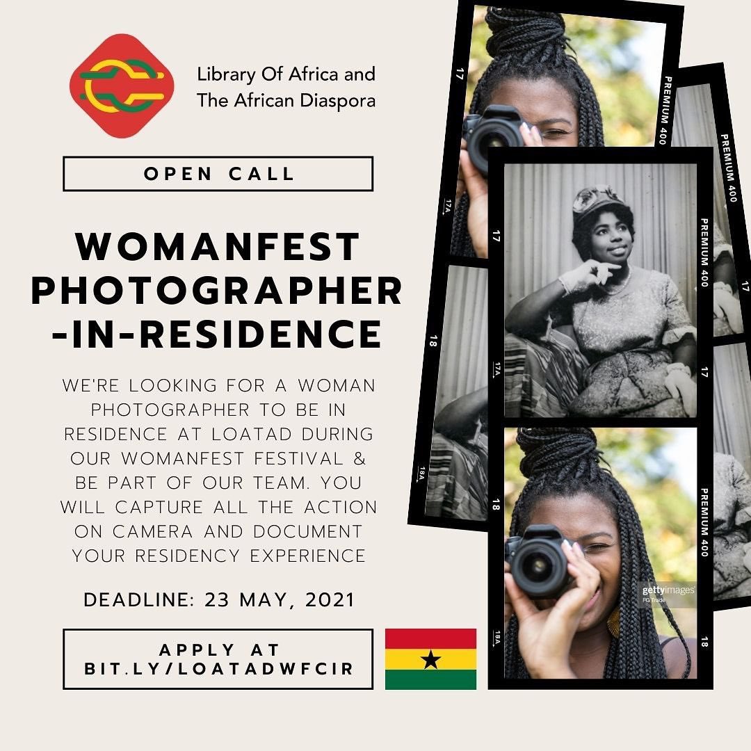 ghanartistsclub's tweet photo. OPEN CALL FOR GHANAIAN WOMEN WRITERS &amp; CREATIVES 💥💥💥

Apply at https://t.co/fz5rOzXzLP .

Please retweet / share with others who will be interested. 

contact @loatad_org for more info .

#callforwriters #callforcreatives #women #writers #photographers #ghana https://t.co/ulq9Q6m7IV