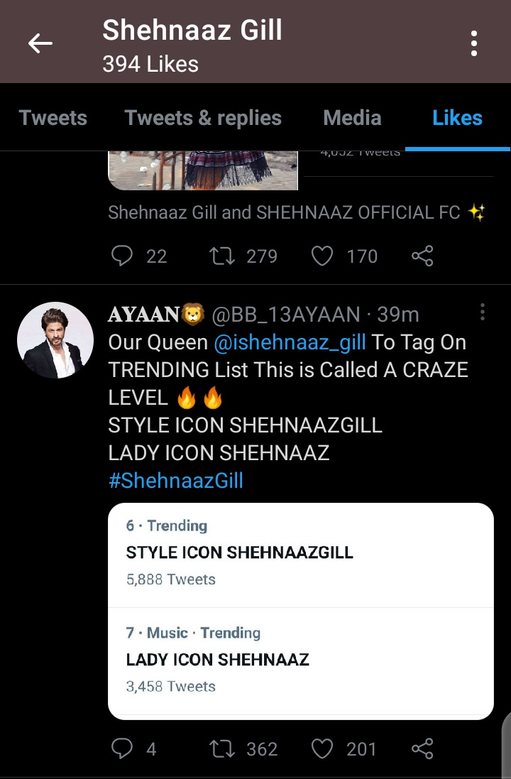 Shehnaaz gill twitter trend