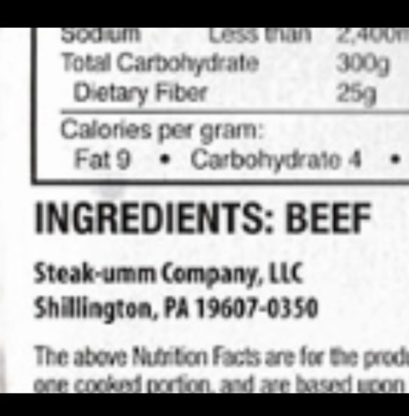 Steakumm on Twitter "real meat only has one ingredient…