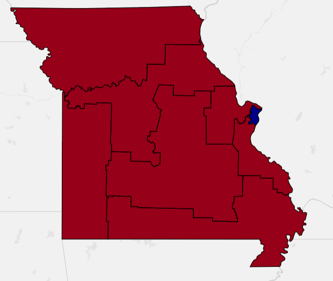 MO: Legal but I doubt that Cleaver will be drawn out, he has an good relation with the legislatureMontana: Unnecessarily ugly but legalNebraska: ???????? Why is there an rural-Omaha seat on an fair map? There should be an narrow Trump or narrow Clinton urban/suburban seat