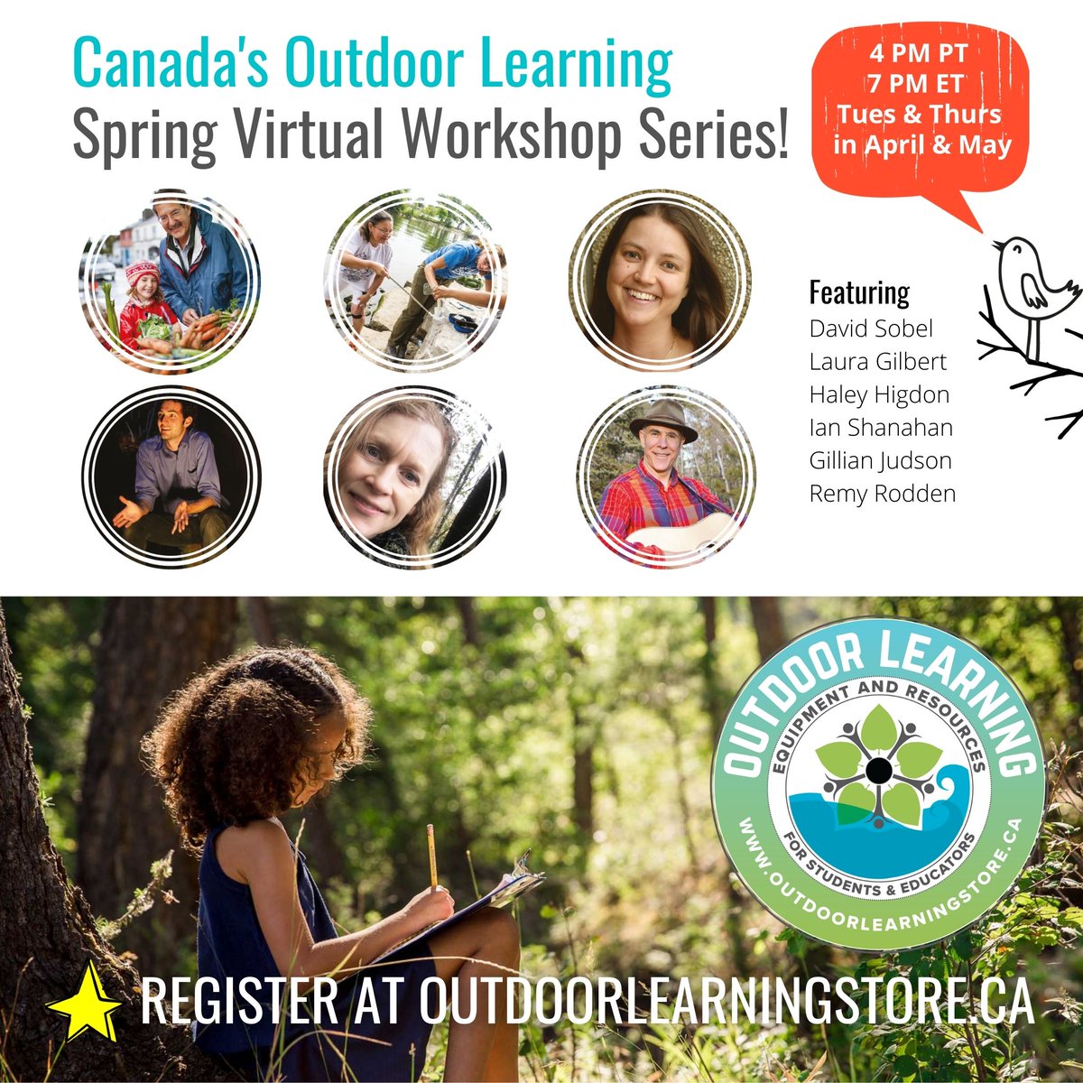 Natural Curiosity is excited to partner with @OLS_Canada  (the Outdoor Learning Store) for their new, FREE workshop series!

The series is kicking off with Gillian Judson, the author of The Walking Curriculum, on April 20th. Register today at: outdoorlearningstore.ca/workshops/