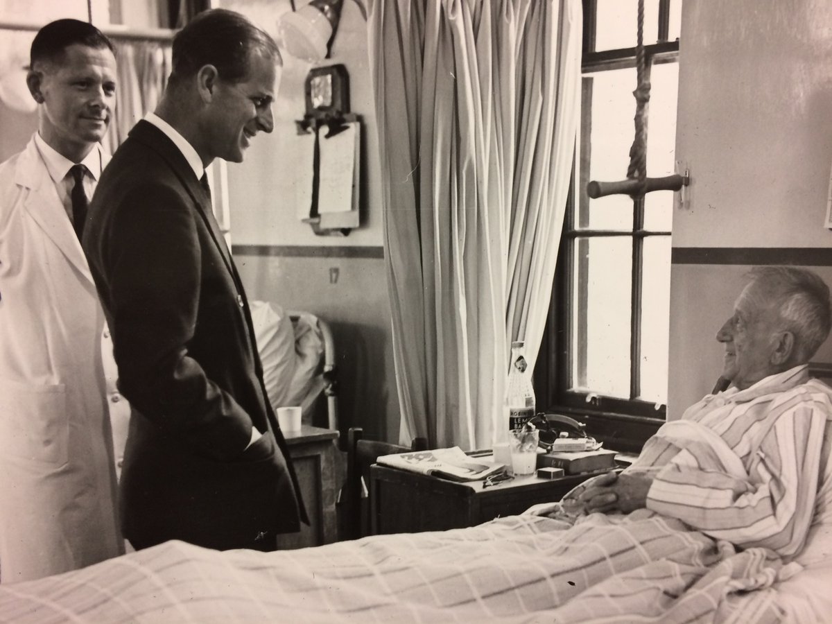 NNUH's tweet photo. Following the sad passing of the Duke of Edinburgh last week, we have been looking through the NNUH photo archive and found this from a Royal visit to Norwich in 1957 when the Frank Inch memorial operating unit was opened at the old N&amp;N site. https://t.co/q3vI8QNEck