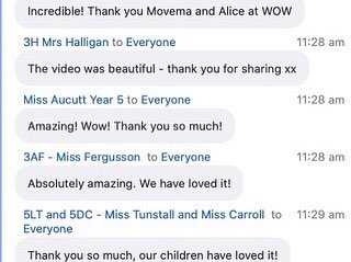 Movema's tweet photo. “Outstanding” “We have loved it”
Great feedback from our ‘Storytelling through movement’ schools workshop today in collaboration with @wowfest Superheroes project
Thanks to funders @ace_national &amp; @phf_uk &amp; costumes from @LanternCompany 
#dance #writing #TakingFlight #performance https://t.co/afGnHpoxBc