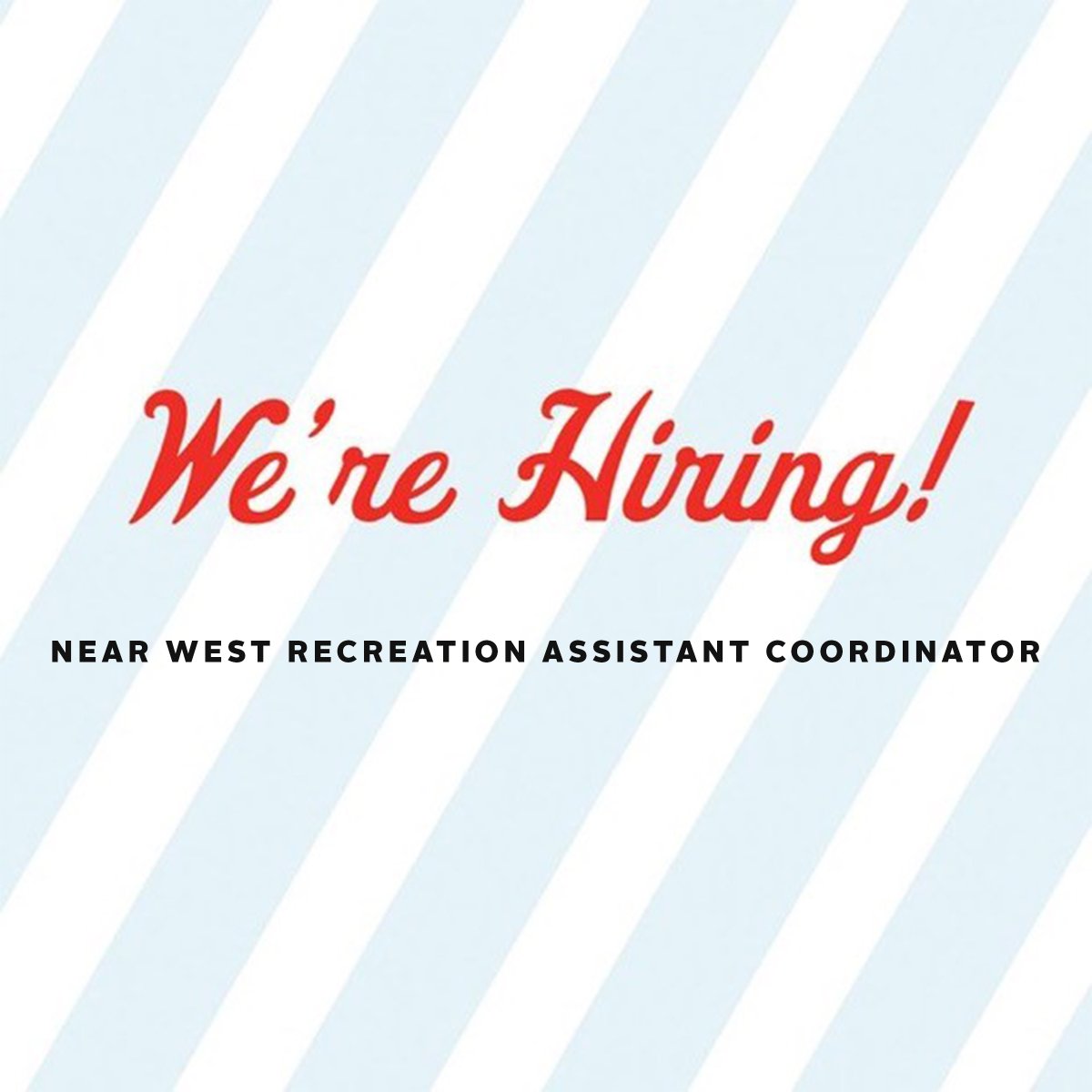 ohiocityinc's tweet photo. We're hiring a Near West Recreation Assistant Coordinator to support the implementation and expansion of @NearWestRec's youth programs. This is a part-time position through the end of 2021 with opportunities to extend into 2022. 
For more info or to apply: https://t.co/t8peze5aJk https://t.co/uKSBMg1bBC