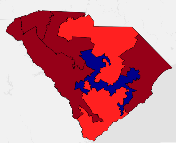 PA: Unnecesarily ugly. Why did you merged Reading with MontCo??SC: I don't see anything illegal but same as AL.TN: Same as SC.TX: Draws out an lot of R incumbents, packing and not VRA compliant. there should be two black maj seats