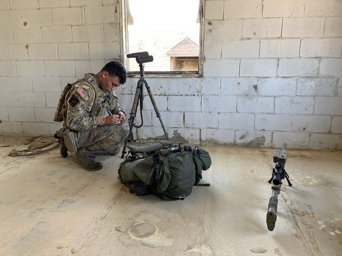 MCoEFortBenning's tweet image. Situational awareness is instrumental to Sniper success. The 360° Target Detection event tested the competitors’ ability to scan their immediate surroundings in a tactical environment while remaining situationally and spatially aware. #InfantryWeek #BestSniper 
@USArmy @TRADOC