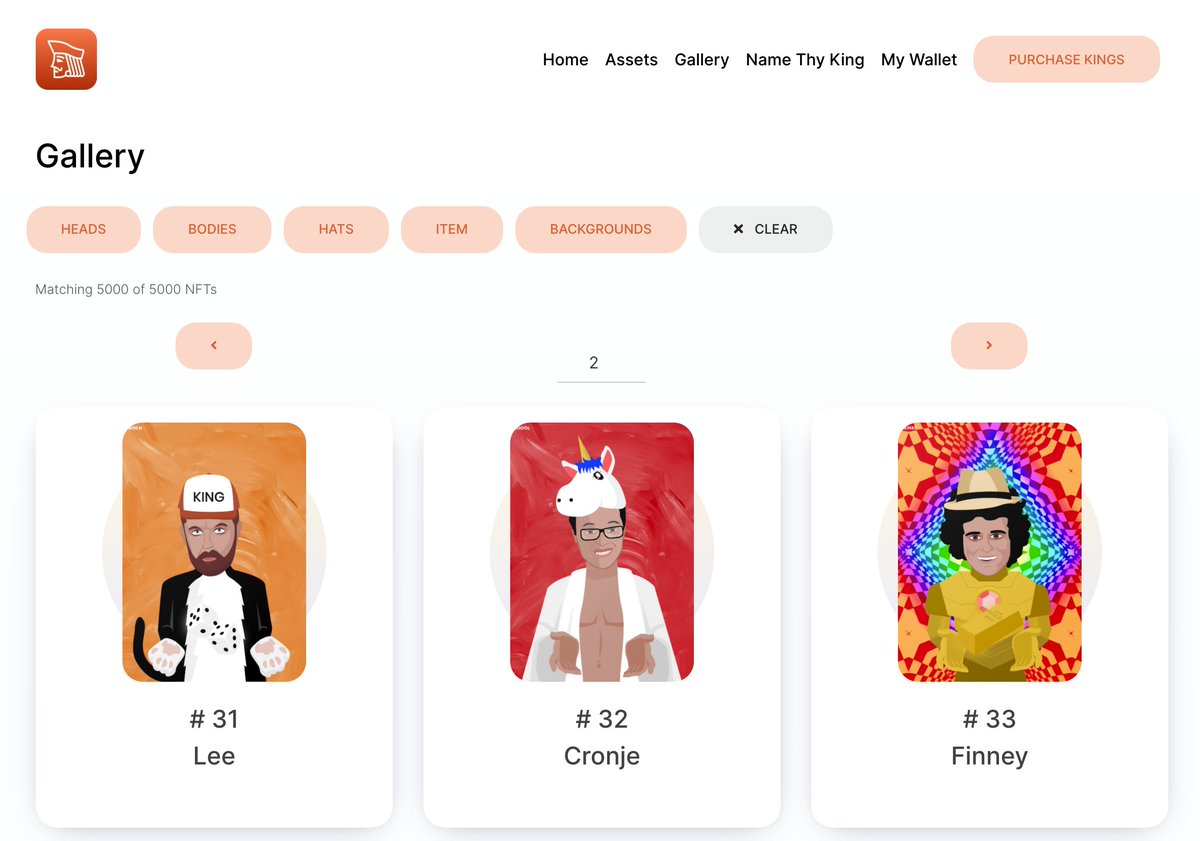 They're here! If you purchased a CryptoKing #NFT you can see which #King you pulled now on Cryptokings.art or on #openseas. 

The remaining kings will be on sale for 0.05ETH. Get yours today!
