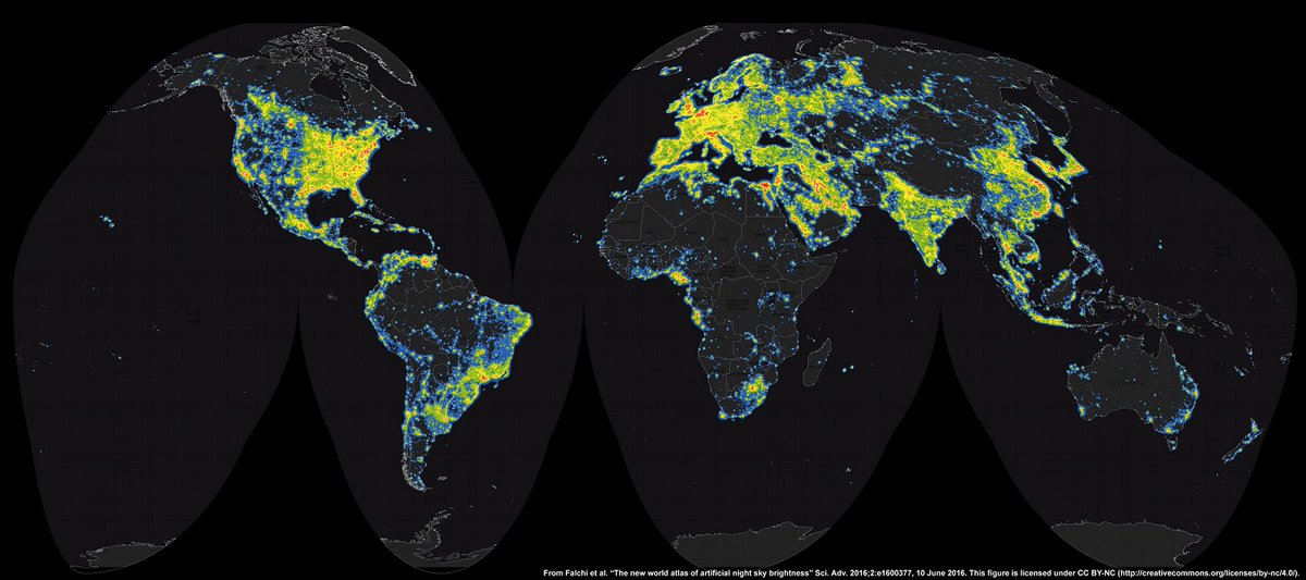 The  @IAU_org reports show that light pollution (not only from satellites) has an impact on astronomy, but also on biodiversity and human health.