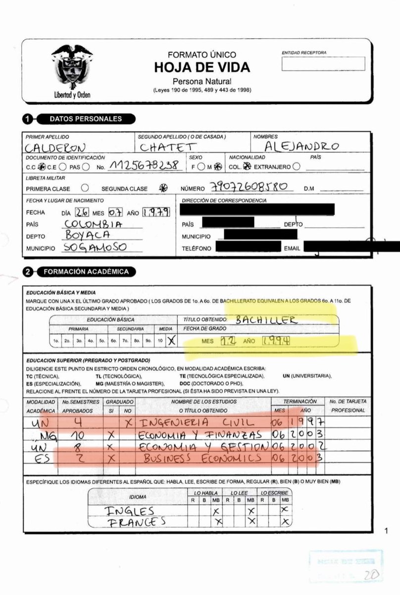 luispelaezj's tweet photo. #OjoConEpm Ya renunció el nuevo gerente de @EPMestamosahi debido a las inconsistencias de su hoja de vida, lástima que el alcalde @QuinteroCalle no acepte que cometió un error y al contrario defienda su renuncia, Aquí la prueba final, la hoja de vida del consul ¿ingeniería? 🧵 https://t.co/7J6sYtnq1k